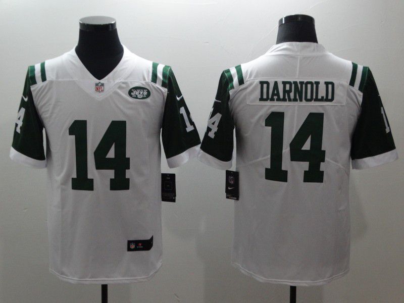 Men New York Jets #14 Darnold White Nike Vapor Untouchable Limited NFL Jerseys